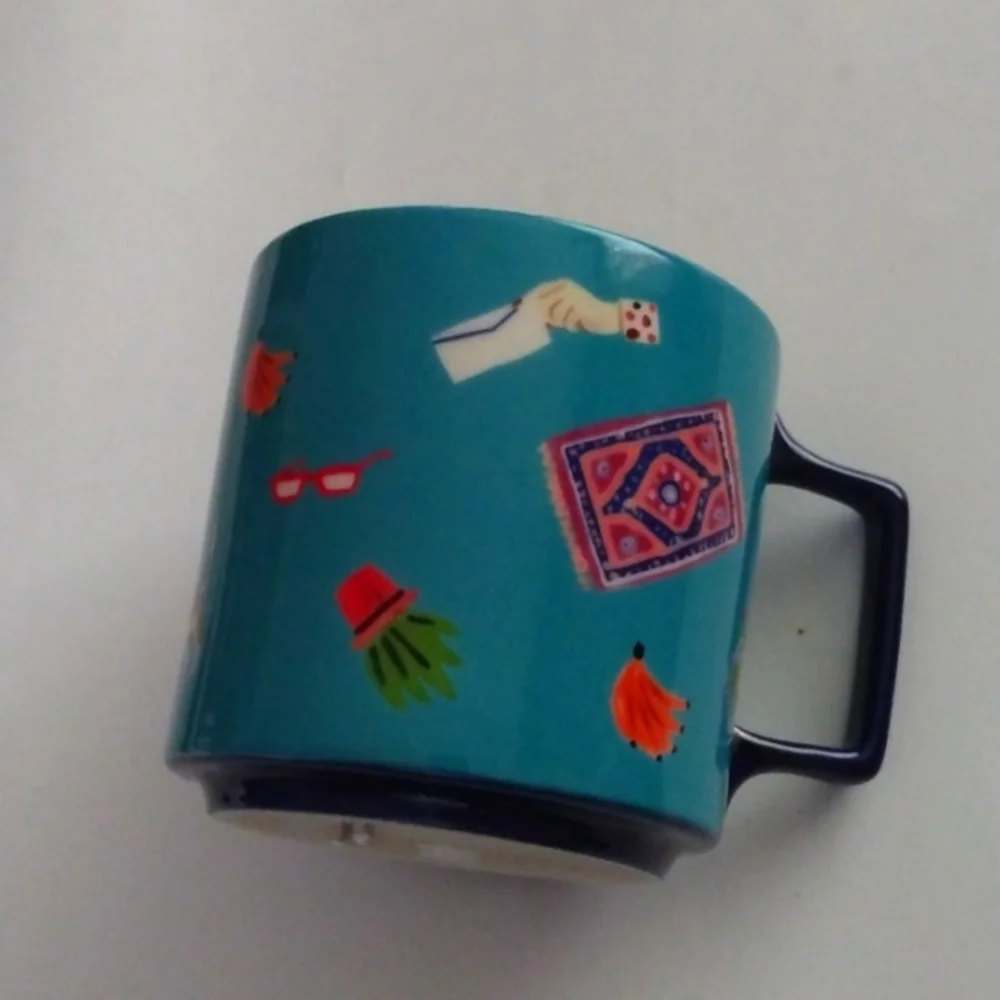 NEW Anthropologie Colorful Summer Mug - Picture 1 of 6